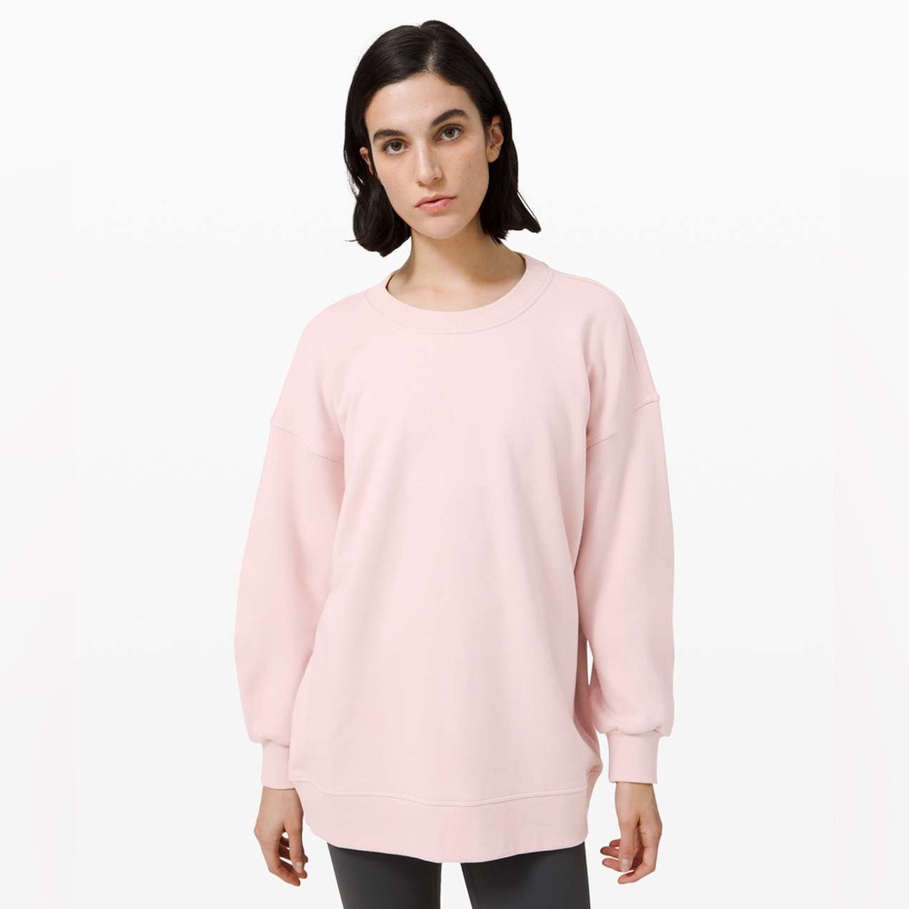 Lululemon Perfectly Oversized Crew Porcelain Pink Size 8